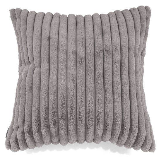 Fodera per Cuscino Gigante 70 x 70cm - Velluto Felpato Ultra Morbido Grigio1