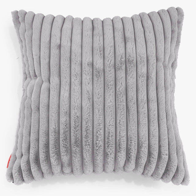 Fodera per Cuscino Gigante 70 x 70cm - Velluto Felpato Ultra Morbido Grigio1
