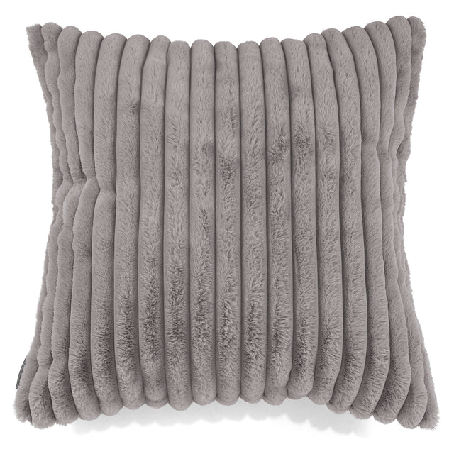 Fodera per Cuscino Gigante 70 x 70cm - Velluto Felpato Ultra Morbido Grigio1