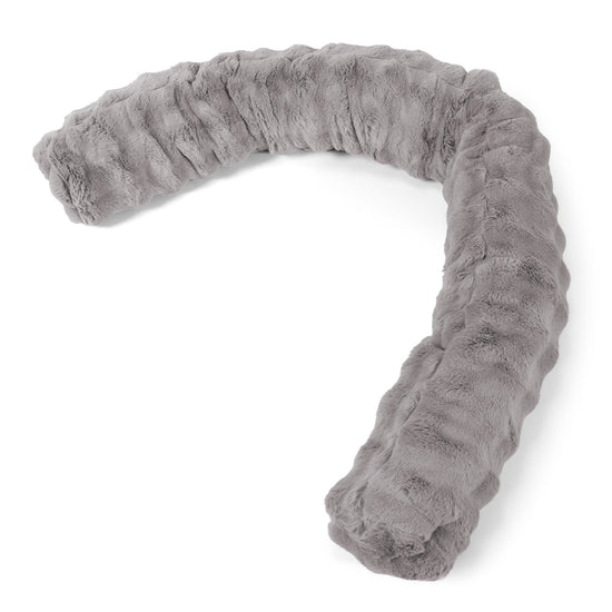 Cuscino Gigante Del Collo XL - Pelliccia Sintetica a Bolle Grigio 01