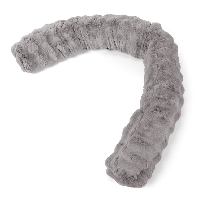 Cuscino Gigante Del Collo XL - Pelliccia Sintetica a Bolle Grigio 01