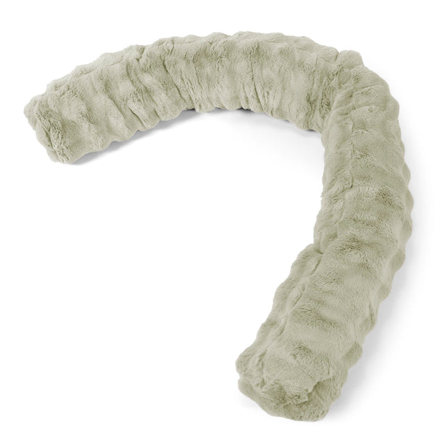 Cuscino Gigante Del Collo XL - Pelliccia Sintetica a Bolle Verde Salvia 01