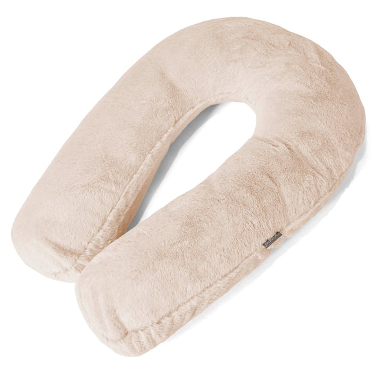 Cuscino Hug - Eco-pelliccia di Coniglio Bianco 01