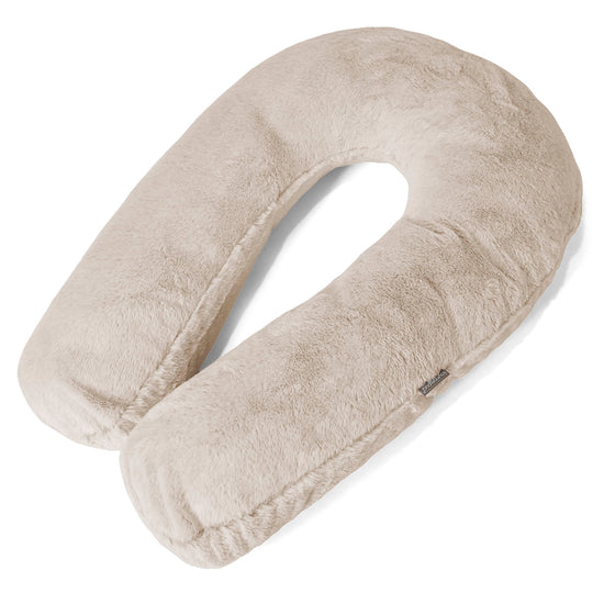 Cuscino Hug - Eco-pelliccia di Coniglio Marrone dorato 01