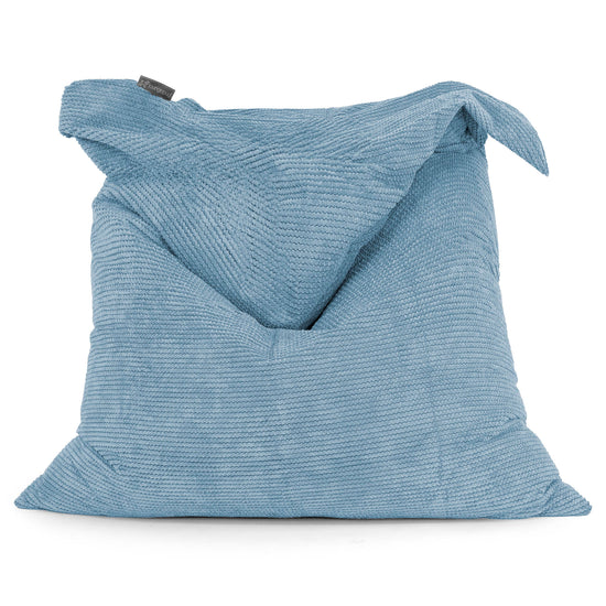 Cuscino Pouf Sacco XL - Pompon Cielo 01