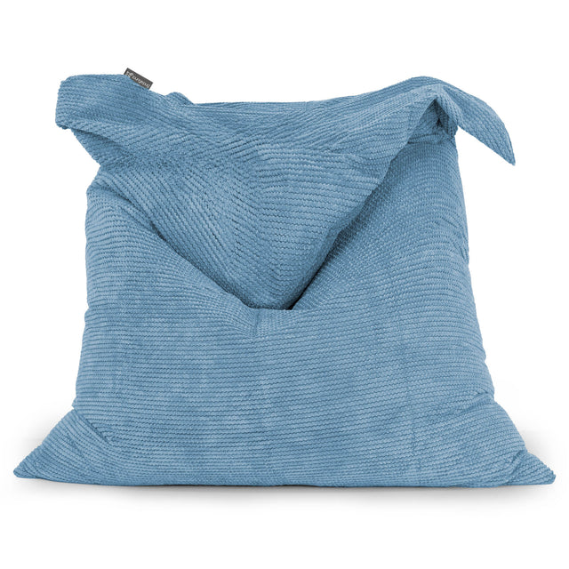 Cuscino Pouf Sacco XL - Pompon Cielo 01