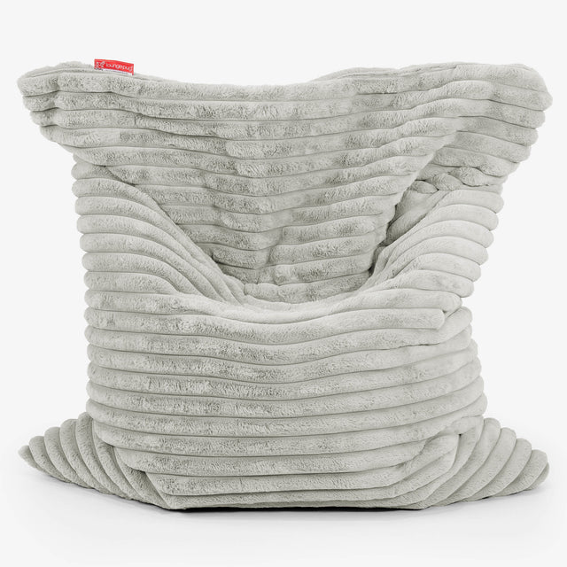 Cuscino Pouf Sacco XL - Velluto Felpato Ultra Morbido Verde Salvia1