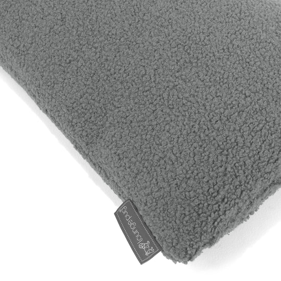 Fodera per Cuscino Rettangolare 35 x 50cm - Bouclé Grigio2