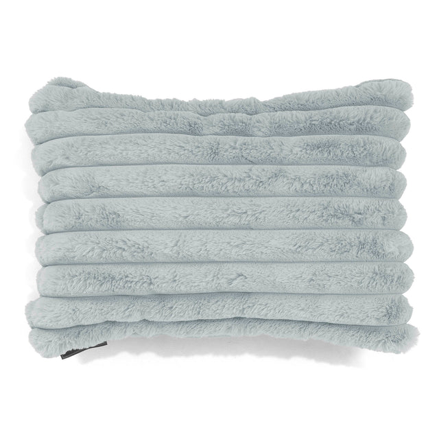 Fodera per Cuscino Rettangolare 35 x 50cm - Velluto Felpato Ultra Morbido Azzurro Uovo di Anatra1