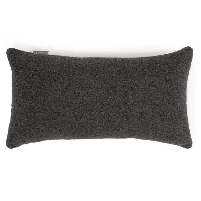 Fodera per Cuscino Rettangolare Gigante 40 x 70cm - Bouclé Grafite1