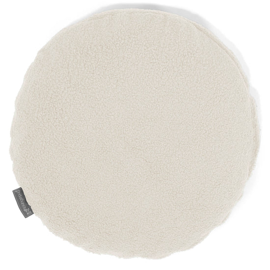 Fodera per Cuscino Rotondo 50cm - Bouclé Avorio1