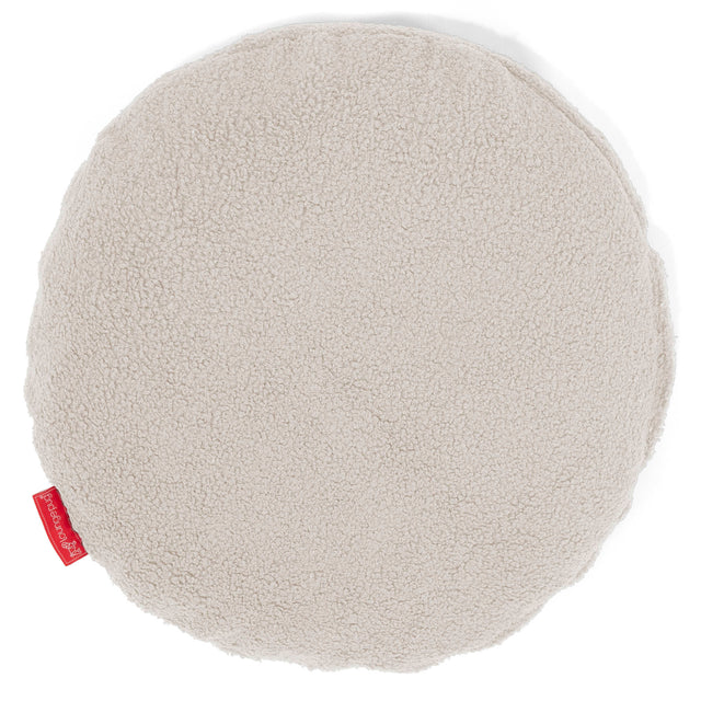 Fodera per Cuscino Rotondo 50cm - Bouclé Avorio1