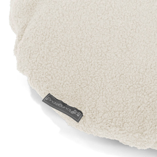 Fodera per Cuscino Rotondo 50cm - Bouclé Avorio2