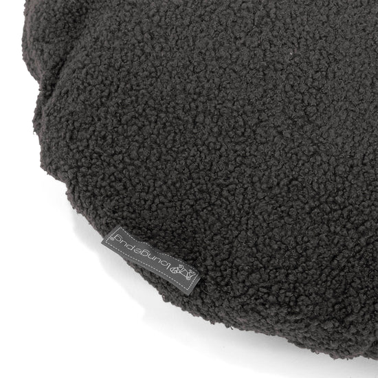 Fodera per Cuscino Rotondo 50cm - Bouclé Grafite2