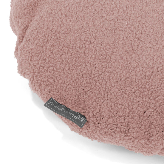 Fodera per Cuscino Rotondo 50cm - Bouclé Rosa2
