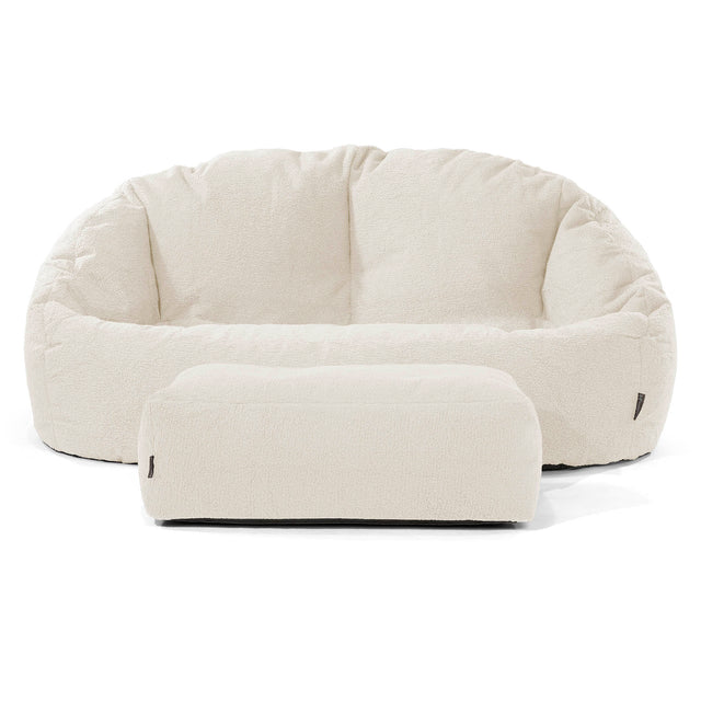 Divano a Sacco Bubble - Bouclé Avorio 02