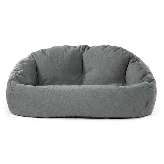 Divano a Sacco Bubble - Bouclé Grigio 01