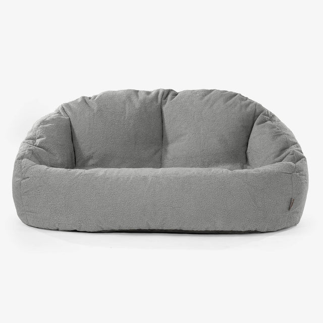 Divano a Sacco Bubble - Bouclé Grigio 01