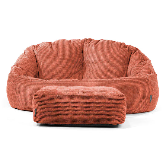 Divano a Sacco Bubble - Pompon Arancione Zucca 02