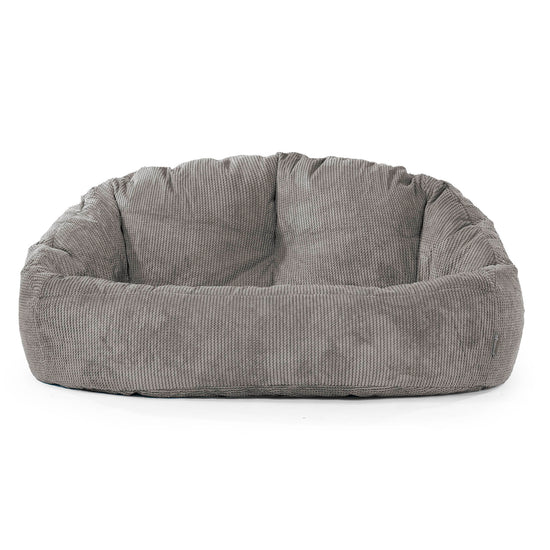 Divano a Sacco Bubble - Pompon Carbone Grigio 01