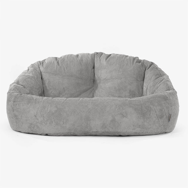 Divano a Sacco Bubble - Pompon Carbone Grigio 01