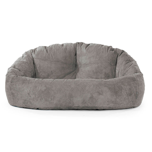 Divano a Sacco Bubble - Pompon Carbone Grigio 01