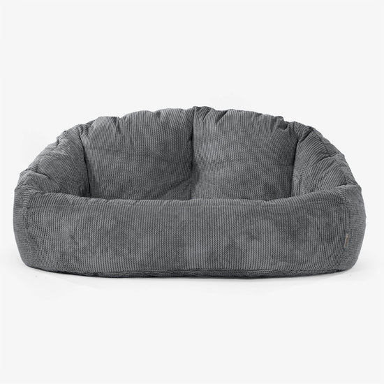 Divano a Sacco Bubble - Pompon Nero 01