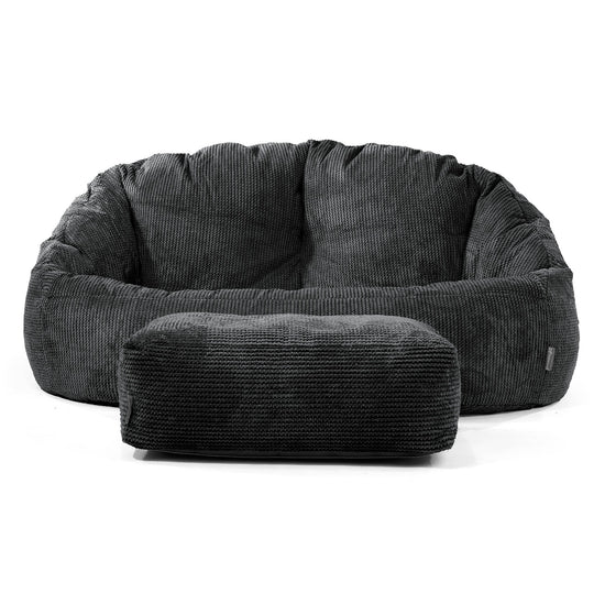 Divano a Sacco Bubble - Pompon Nero 02