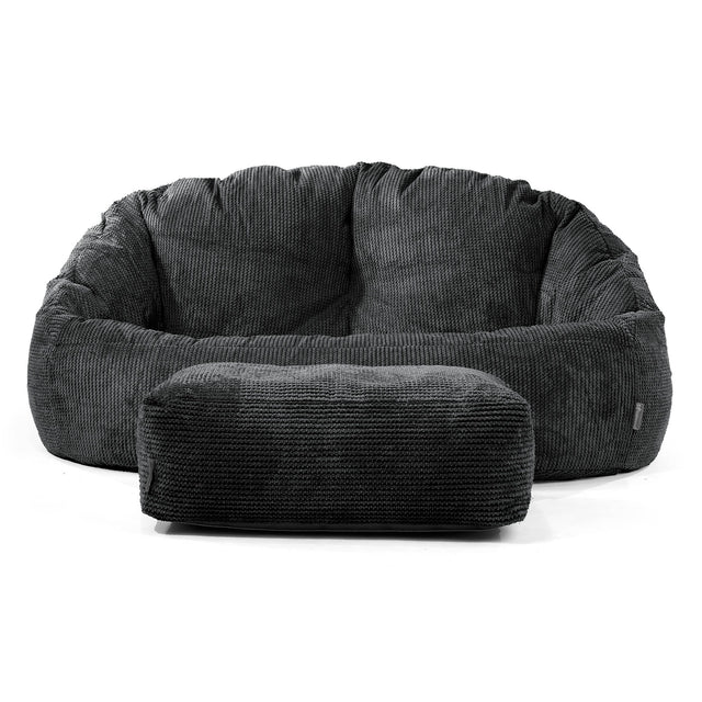 Divano a Sacco Bubble - Pompon Nero 02