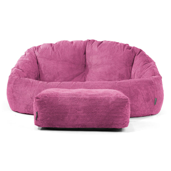 Divano a Sacco Bubble - Pompon Rosa 02