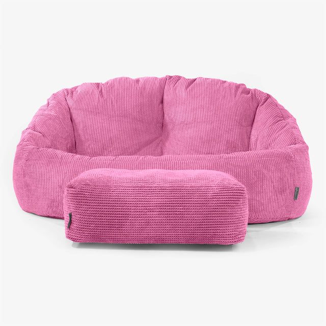 Divano a Sacco Bubble - Pompon Rosa 02