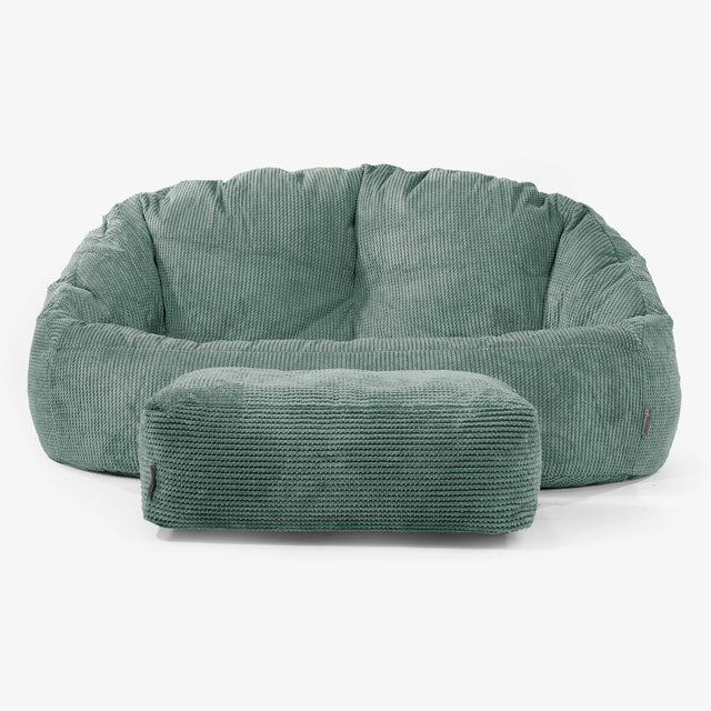 Divano a Sacco Bubble - Pompon Verde Muschio 02