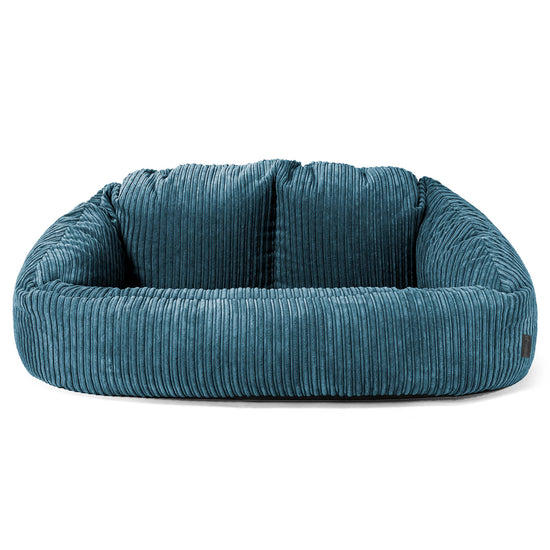 Divano a Sacco Bubble - Velluto a Coste Navy 01