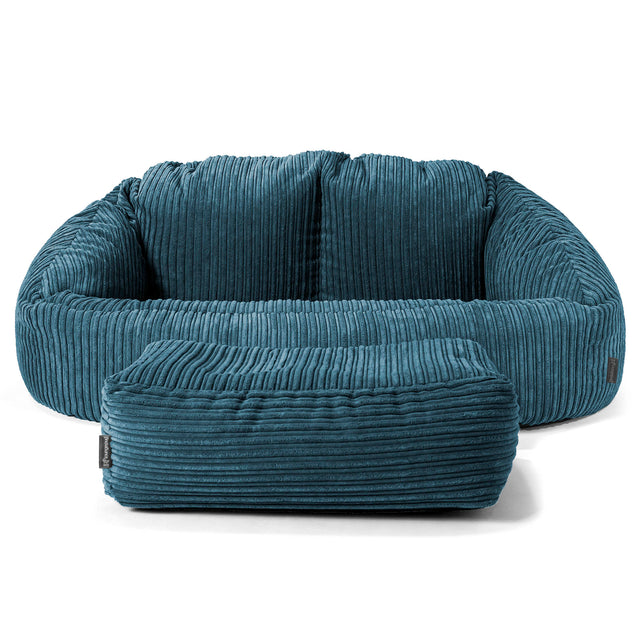 Divano a Sacco Bubble - Velluto a Coste Navy 02
