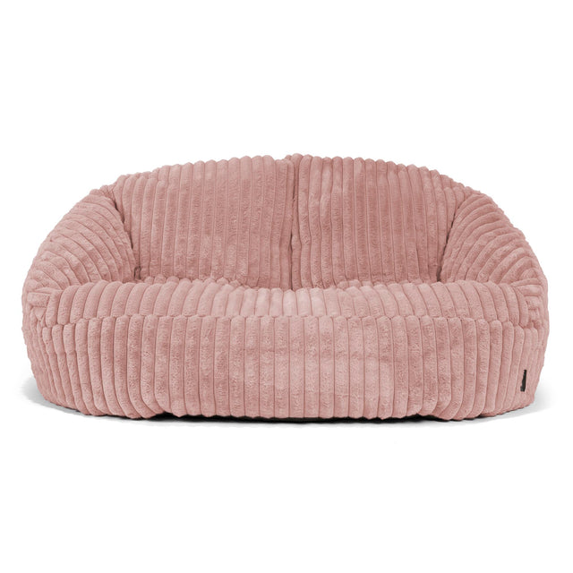 Divano a Sacco Bubble - Velluto Felpato Ultra Morbido Rosa Antico 01