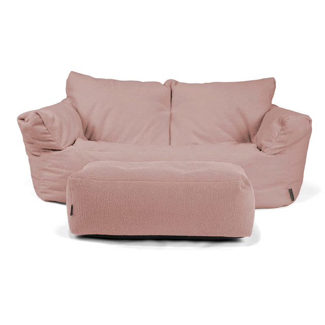 Divano a Sacco Josephine - Bouclé Rosa 02