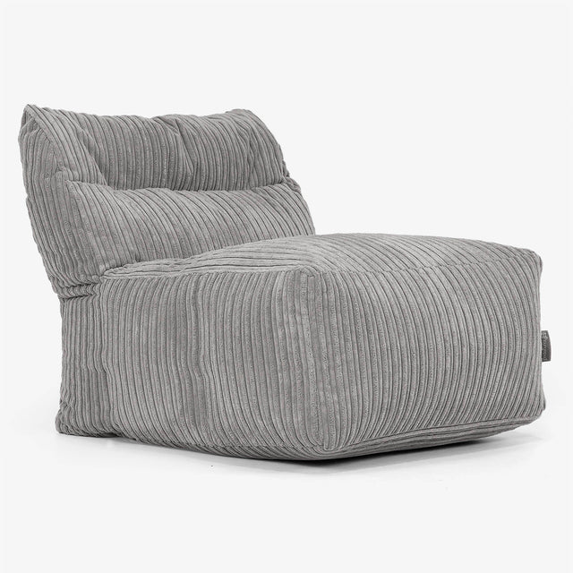 Divano Modulabile Pouf, Sezione Centrale - Velluto a Coste Grafite 01