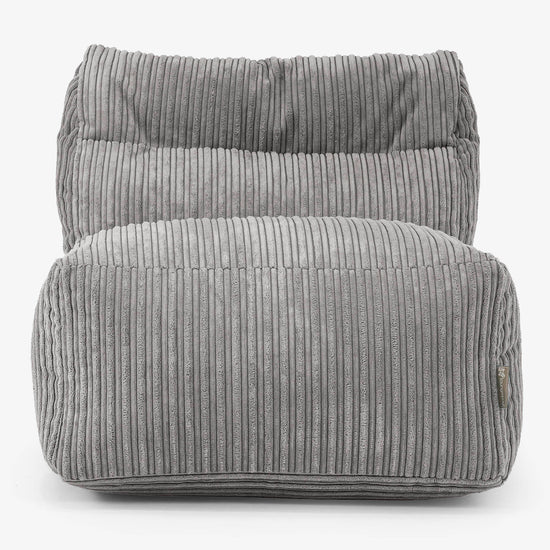 Divano Modulabile Pouf, Sezione Centrale - Velluto a Coste Grafite 02