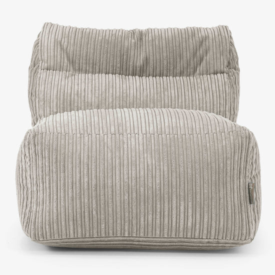 Divano Modulabile Pouf, Sezione Centrale - Velluto a Coste Visone 02