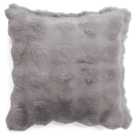 Fodera per Cuscino 47 x 47cm - Pelliccia Sintetica a Bolle Grigio 01