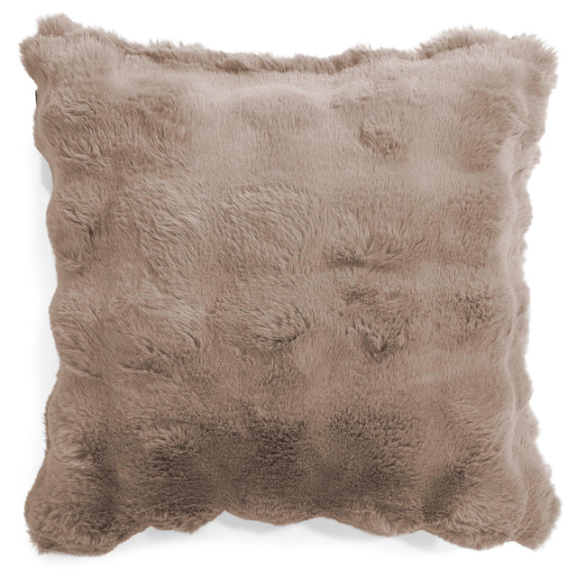 Fodera per Cuscino 47 x 47cm - Pelliccia Sintetica a Bolle Visone 01