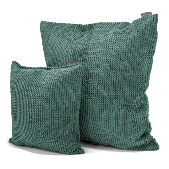 Fodera per Cuscino 47 x 47cm - Pompon Verde Muschio 02