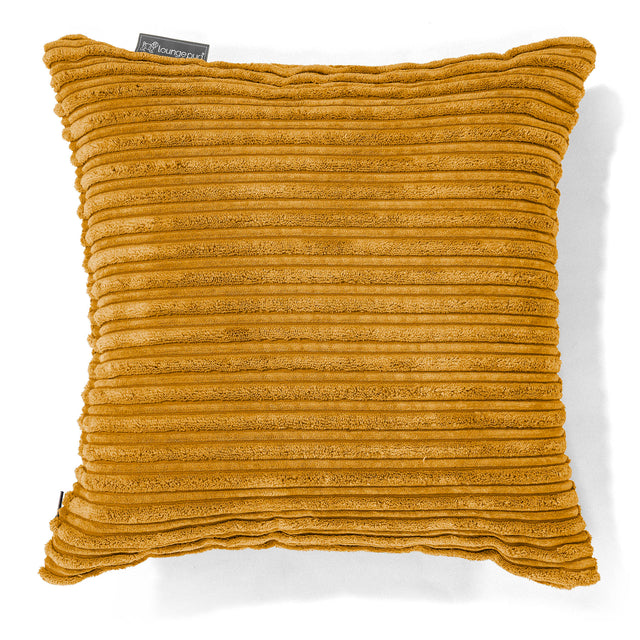 Fodera per Cuscino 47 x 47cm - Velluto a Coste Miele Dorato 01
