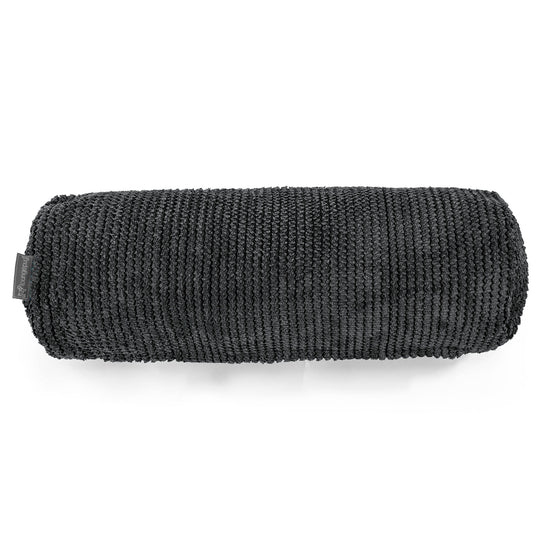 Fodera per Cuscino a Rullo 20 x 55cm - Pompon Nero 02