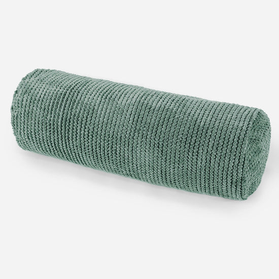 Fodera per Cuscino a Rullo 20 x 55cm - Pompon Verde Muschio 01