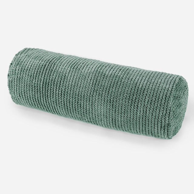 Fodera per Cuscino a Rullo 20 x 55cm - Pompon Verde Muschio 01