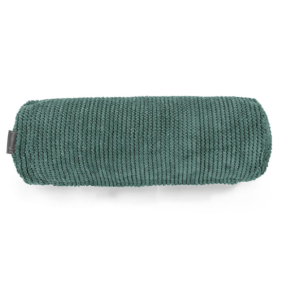 Fodera per Cuscino a Rullo 20 x 55cm - Pompon Verde Muschio 02