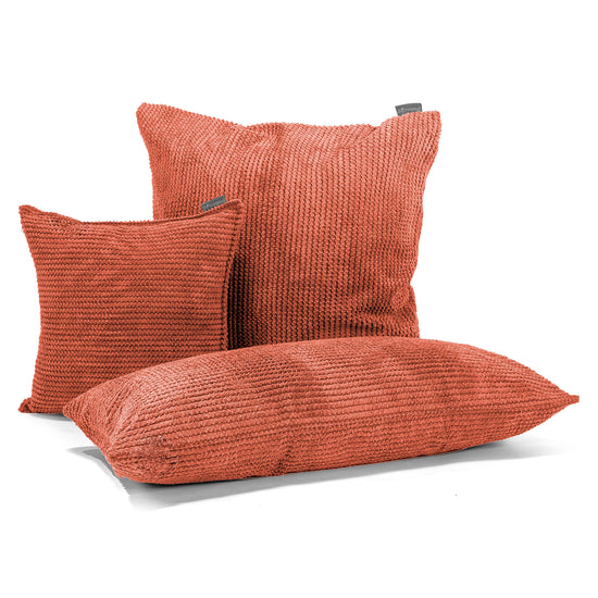 Fodera per Cuscino Gigante 70 x 70cm - Pompon Arancione Zucca 04