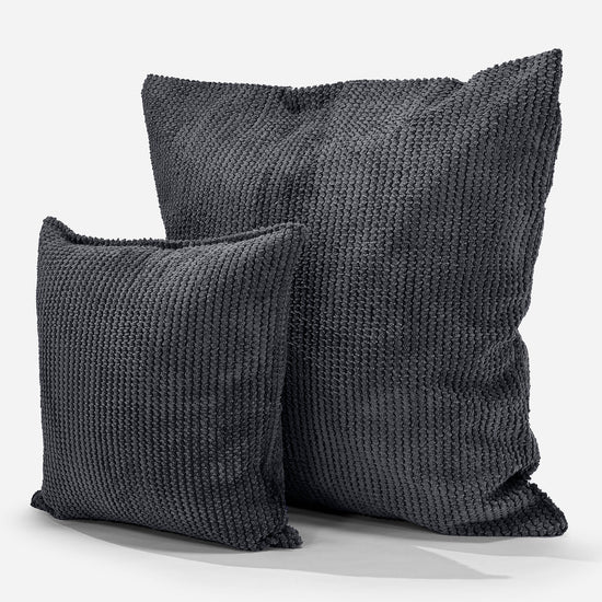 Fodera per Cuscino Gigante 70 x 70cm - Pompon Nero 02