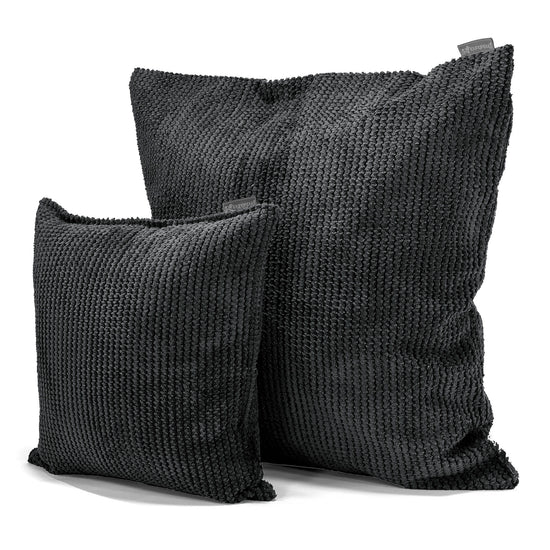 Fodera per Cuscino Gigante 70 x 70cm - Pompon Nero 02